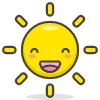 Sun With Face emoji - Free transparent PNG, SVG. No sign up needed.