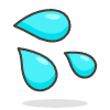 Sweat Droplets emoji - Free transparent PNG, SVG. No sign up needed.