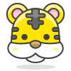 Tiger Face Element from Emoji - Free Set