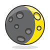 Waxing Crescent Moon Element from Emoji - Free Set