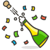 Bottle With Popping Cork emoji - Free transparent PNG, SVG. No sign up needed.