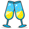 Download free Clinking Glasses 2 PNG, SVG vector emoji from Emoji - Free set.