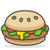 Hamburger 2 emoji - Free transparent PNG, SVG. No sign up needed.