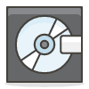 Computer Disk emoji - Free transparent PNG, SVG. No sign up needed.