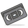 Videocassette emoji - Free transparent PNG, SVG. No sign up needed.