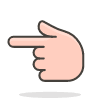 Backhand Index Pointing Left 2 emoji - Free transparent PNG, SVG. No sign up needed.