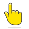Backhand Index Pointing Up 1 emoji - Free transparent PNG, SVG. No sign up needed.