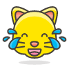 Cat Face With Tears Of Joy emoji - Free transparent PNG, SVG. No sign up needed.