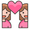 Couple With Heart Woman Woman 2 emoji - Free transparent PNG, SVG. No sign up needed.