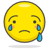 Crying Face emoji - Free transparent PNG, SVG. No sign up needed.