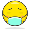 Face With Medical Mask emoji - Free transparent PNG, SVG. No sign up needed.