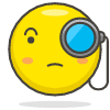Face With Monocle emoji - Free transparent PNG, SVG. No sign up needed.