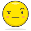 Face With Raised Eyebrow emoji - Free transparent PNG, SVG. No sign up needed.