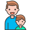 Family Man Boy 2 emoji - Free transparent PNG, SVG. No sign up needed.