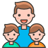 Family Man Boy Boy 2 emoji - Free transparent PNG, SVG. No sign up needed.