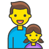 Family Man Girl 1 emoji - Free transparent PNG, SVG. No sign up needed.