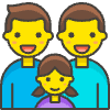 Family Man Man Girl 1 emoji - Free transparent PNG, SVG. No sign up needed.