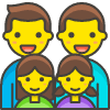 Family Man Man Girl Girl 1 emoji - Free transparent PNG, SVG. No sign up needed.
