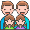 Family Man Man Girl Girl 2 Element from Emoji - Free Set