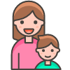 Family Woman Boy 2 emoji - Free transparent PNG, SVG. No sign up needed.