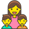 Family Woman Boy Boy 1 Emoji from Emoji - Free Set | Free Download as SVG Vector and Transparent PNG | Streamline emojis