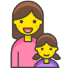 Family Woman Girl 1 emoji - Free transparent PNG, SVG. No sign up needed.