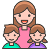 Family Woman Girl Boy 2 emoji - Free transparent PNG, SVG. No sign up needed.