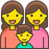 Family Woman Woman Boy 1 emoji - Free transparent PNG, SVG. No sign up needed.