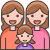 Family Woman Woman Girl 2 Element from Emoji - Free Set