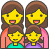 Family Woman Woman Girl Boy 1 Element from Emoji - Free Set