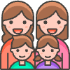 Family Woman Woman Girl Boy 2 Emoji from Emoji - Free Set | Free Download as SVG Vector and Transparent PNG | Streamline emojis