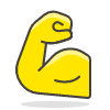 Flexed Biceps 1 emoji - Free transparent PNG, SVG. No sign up needed.