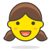 Girl 1 emoji - Free transparent PNG, SVG. No sign up needed.