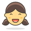 Girl 2 emoji - Free transparent PNG, SVG. No sign up needed.