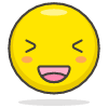 Grinning Squinting Face emoji - Free transparent PNG, SVG. No sign up needed.