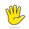Hand With Fingers Splayed 1 emoji - Free transparent PNG, SVG. No sign up needed.