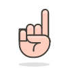 Index Pointing Up 2 emoji - Free transparent PNG, SVG. No sign up needed.