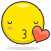 Kissing Face With Closed Eyes emoji - Free transparent PNG, SVG. No sign up needed.