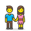 Man And Woman Holding Hands 1 emoji - Free transparent PNG, SVG. No sign up needed.
