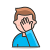 Man Facepalming 2 emoji - Free transparent PNG, SVG. No sign up needed.