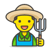 Man Farmer 1 emoji - Free transparent PNG, SVG. No sign up needed.