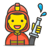 Man Firefighter 1 emoji - Free transparent PNG, SVG. No sign up needed.