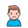 Man Frowning 2 emoji - Free transparent PNG, SVG. No sign up needed.