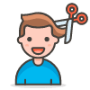 Man Getting Haircut 2 emoji - Free transparent PNG, SVG. No sign up needed.