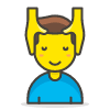 Man Getting Massage 1 Element from Emoji - Free Set
