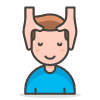Man Getting Massage 2 Element from Emoji - Free Set
