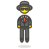 Man In Suit Levitating 1 Element from Emoji - Free Set
