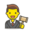 Man Judge 1 emoji - Free transparent PNG, SVG. No sign up needed.