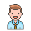 Man Office Worker 2 emoji - Free transparent PNG, SVG. No sign up needed.