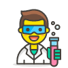 Man Scientist 1 emoji - Free transparent PNG, SVG. No sign up needed.